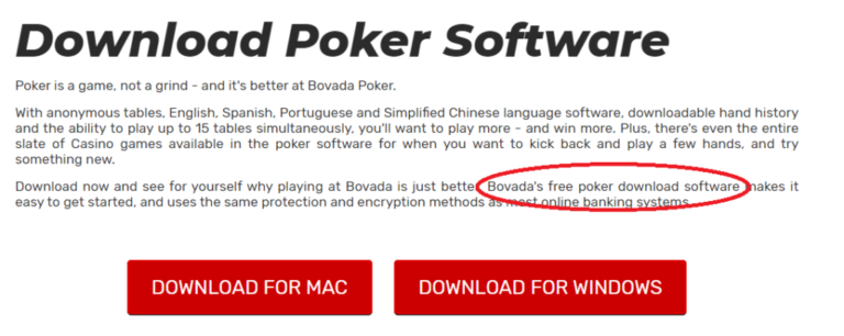 bovada poker software for mac
